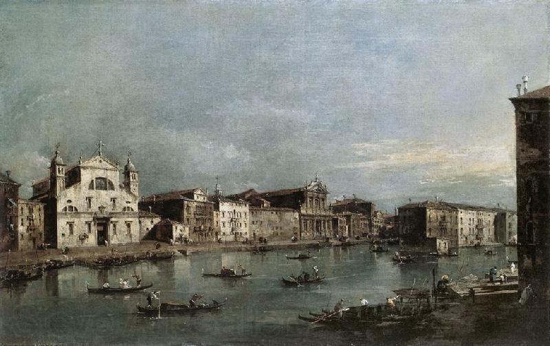 GUARDI, Francesco The Grand Canal with Santa Lucia and the Scalzi dfh Spain oil painting art